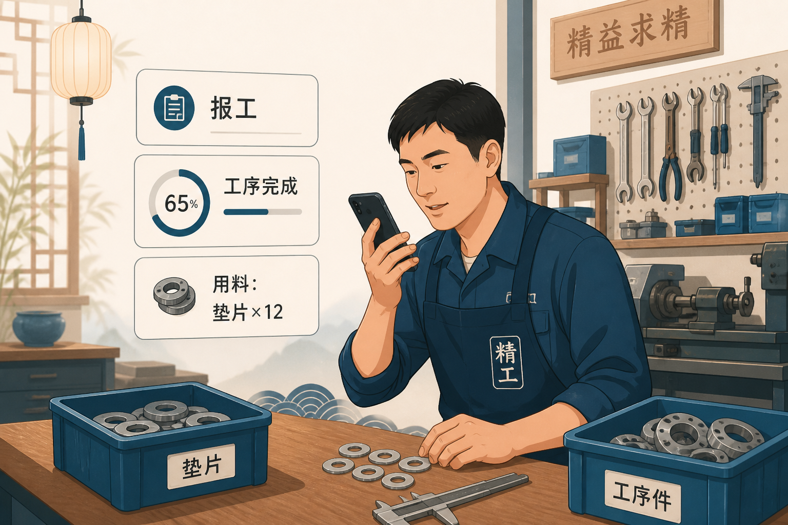 小作坊报工与催单示意
