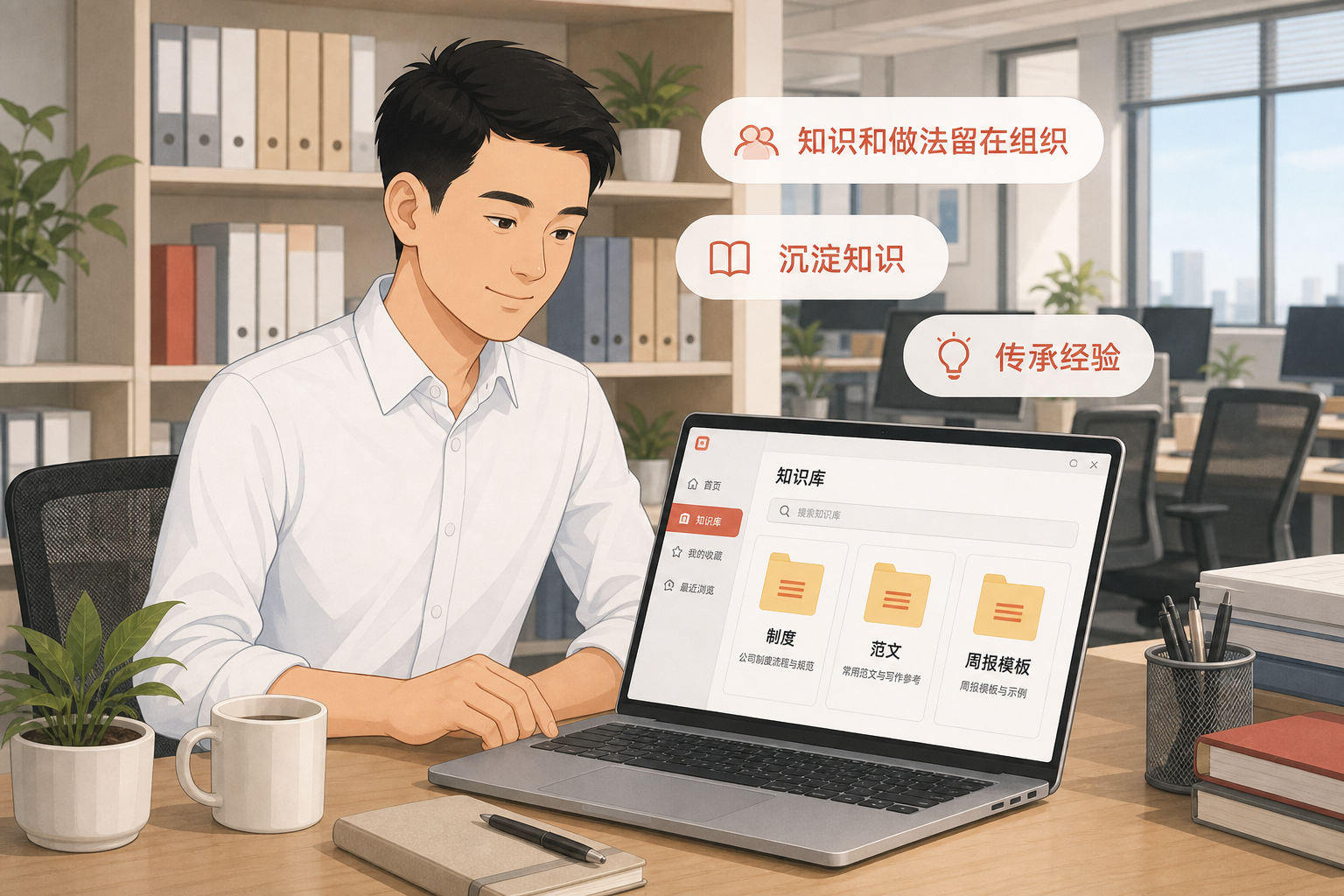组织知识留存示意